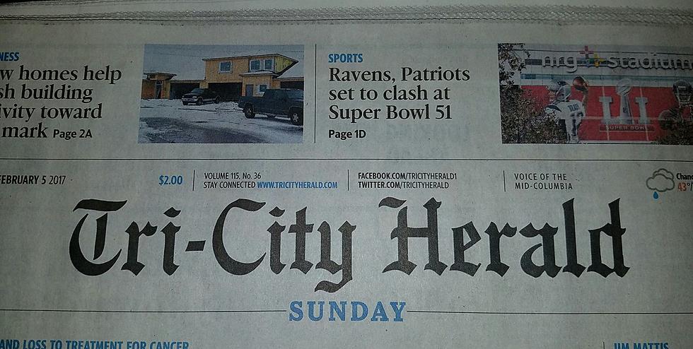 Go Ravens? Tri-City Herald Flubs Super Bowl Sunday Headline