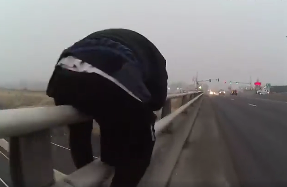 Moses Lake Police Officer Keeps Suicidal Man From Overpass Jump