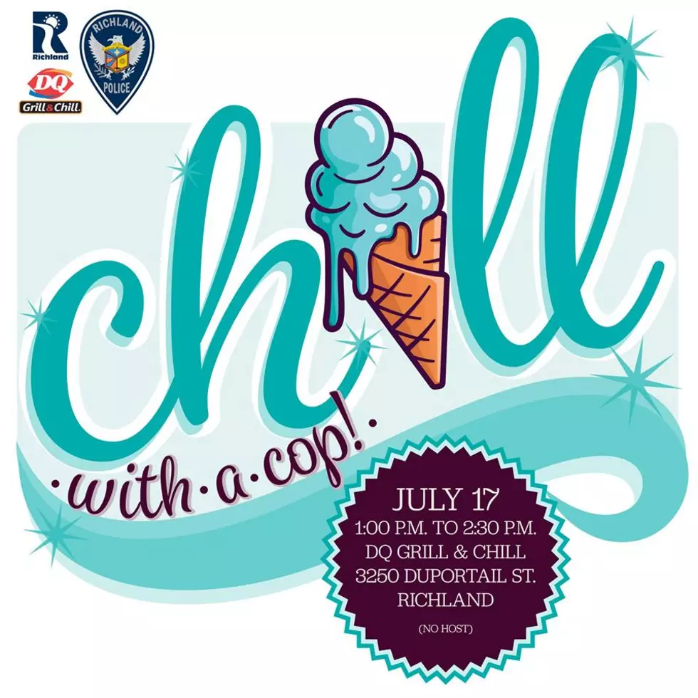 Chill With Richland Police at a Q&A session at Dairy Queen 