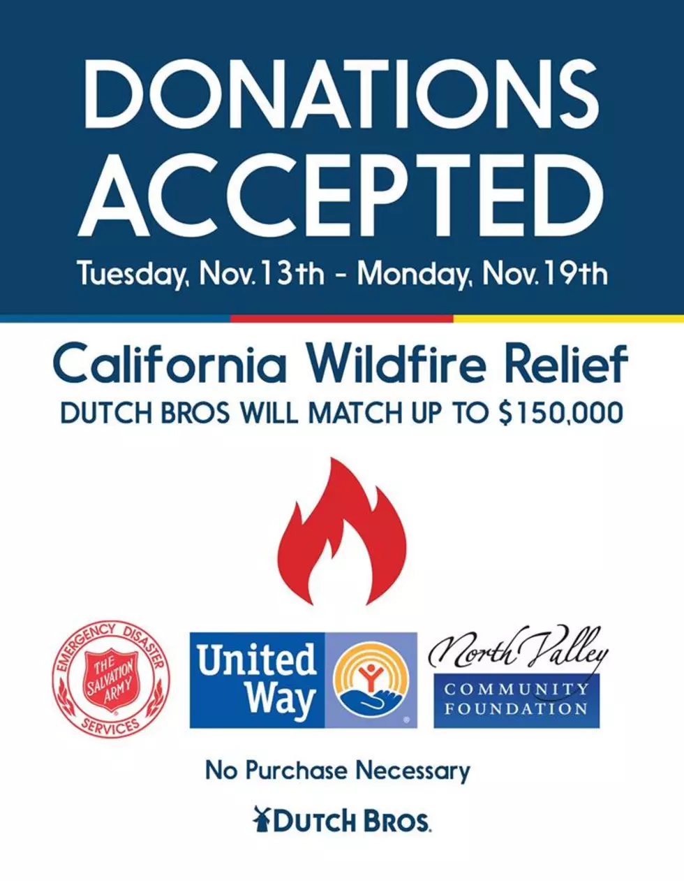 Dutch Bros. Stepping Up To Raise Money For CA  Wild Fires