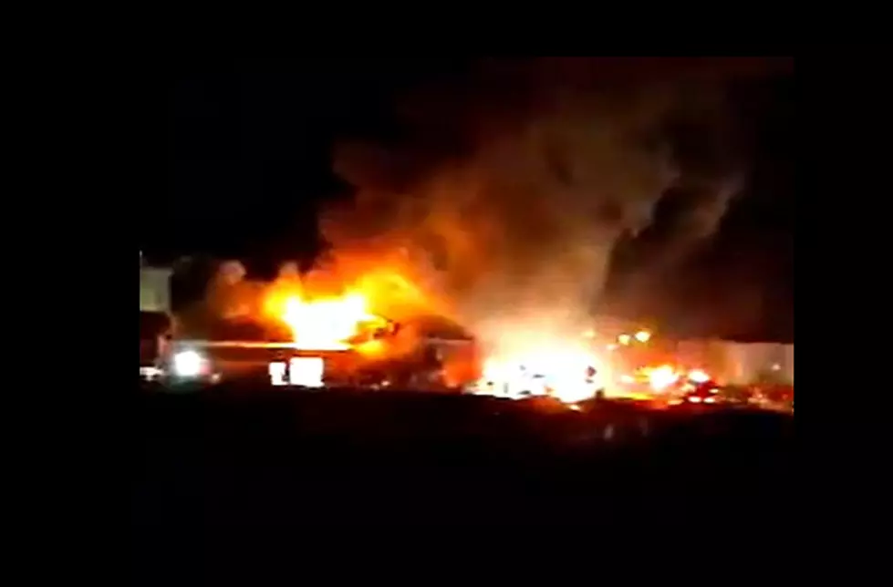 Fire Destroys Washington Potato Structure in Warden [VIDEO]