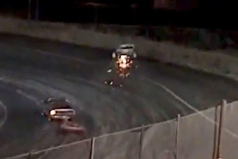 Boat Goes Airborne During Incredible Trailer Race at Hermiston Super Oval! [VIDEO]