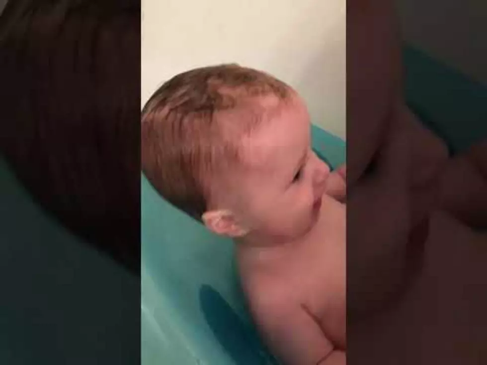 See Baby Belly Laugh in the Bath With Rubber Ducky