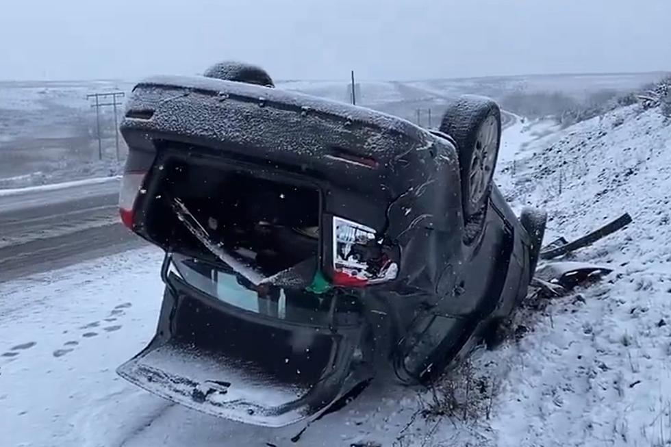 Washington Drivers Flip Over Minimal New Morning Snowfall