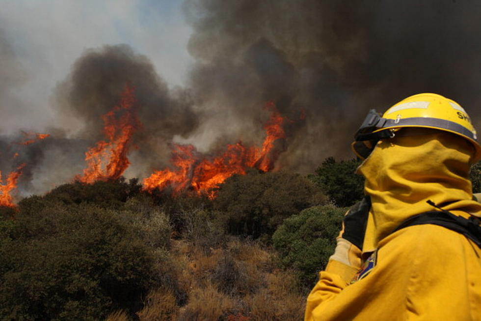 Wildfire Burning on Yakima Training Range and South of Vantage