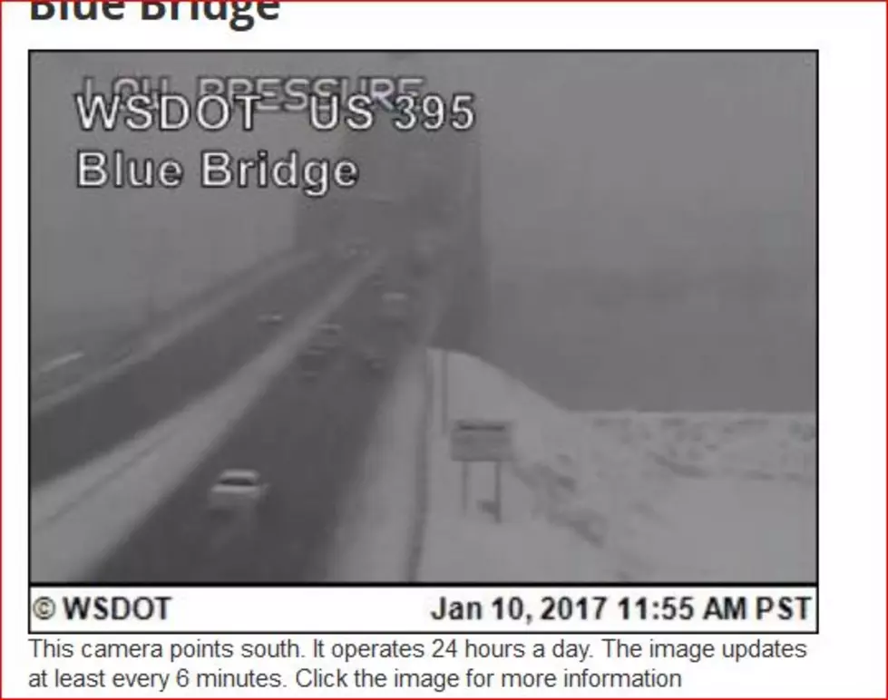 Blue Bridge Traffic Cam Looks Like Cascade Mountain Passes