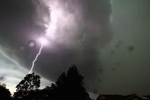 Lightning Strike Nearly Hits Pasco Police Cruiser! [VIDEO]