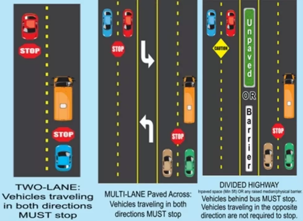 Here’s The Rules for How and When to Stop For a School Bus