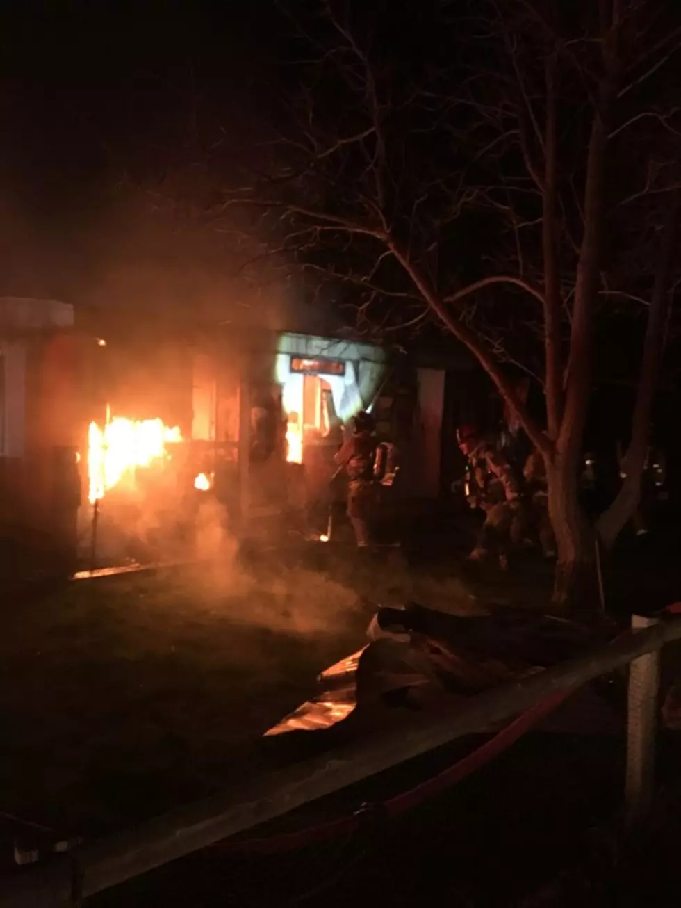 Fire Destroys Home Near Finley