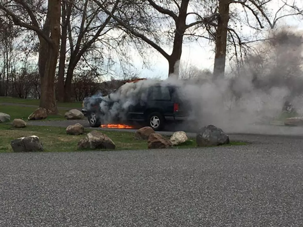 Electrical Fire Consumes SUV in Columbia Park