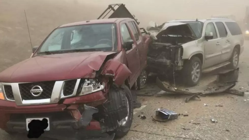 Wind-Blowing Dust Triggers Multi-Vehicle Smashup on I-82 South
