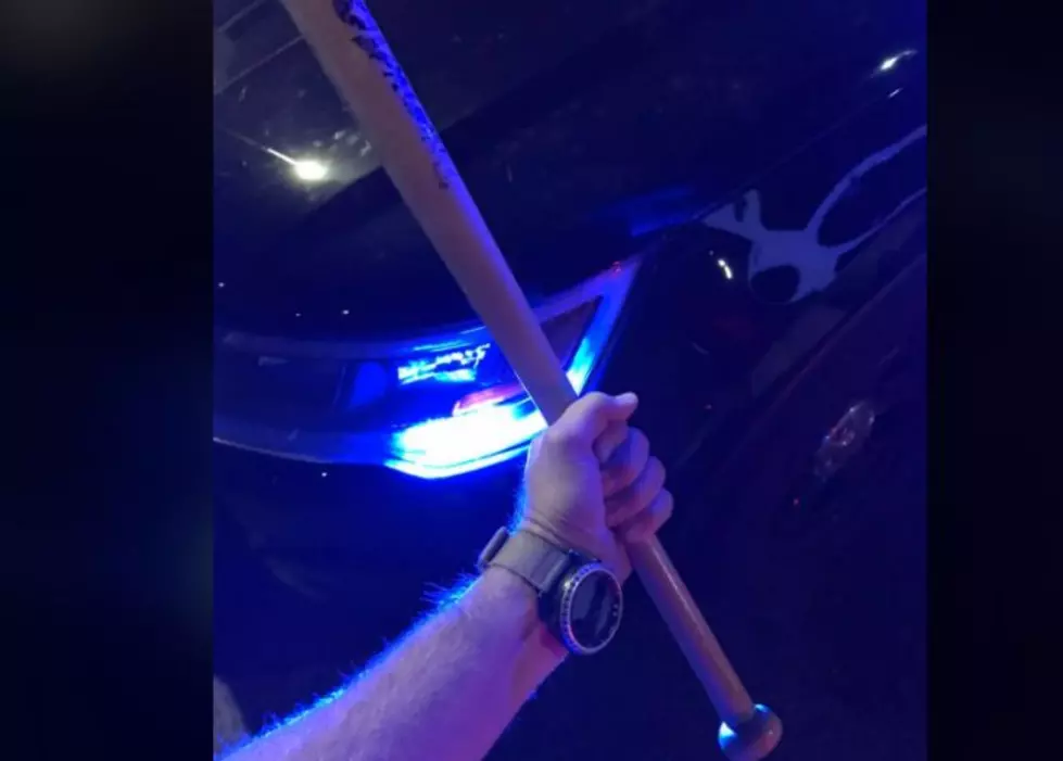 Mental Health Worker Helps Police With Bat Swinging Car Attacker