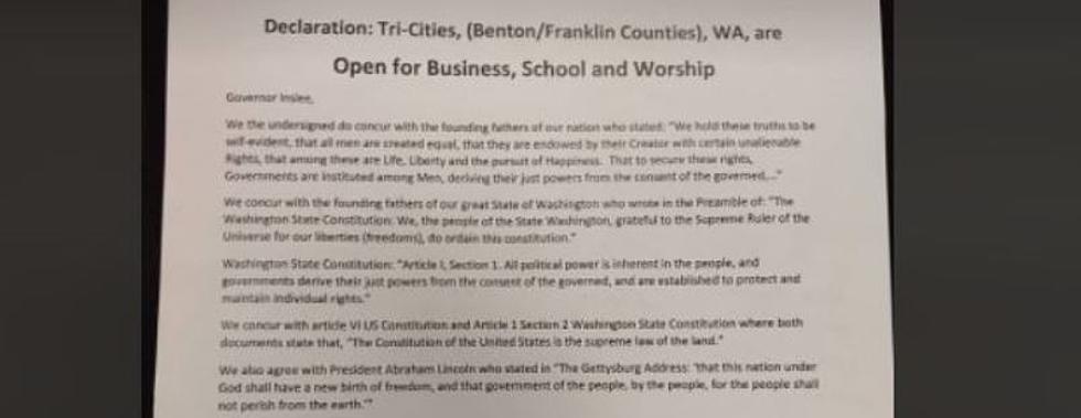 Business Owners, Citizens, Officials Sign “Open Declaration” For B-F Counties