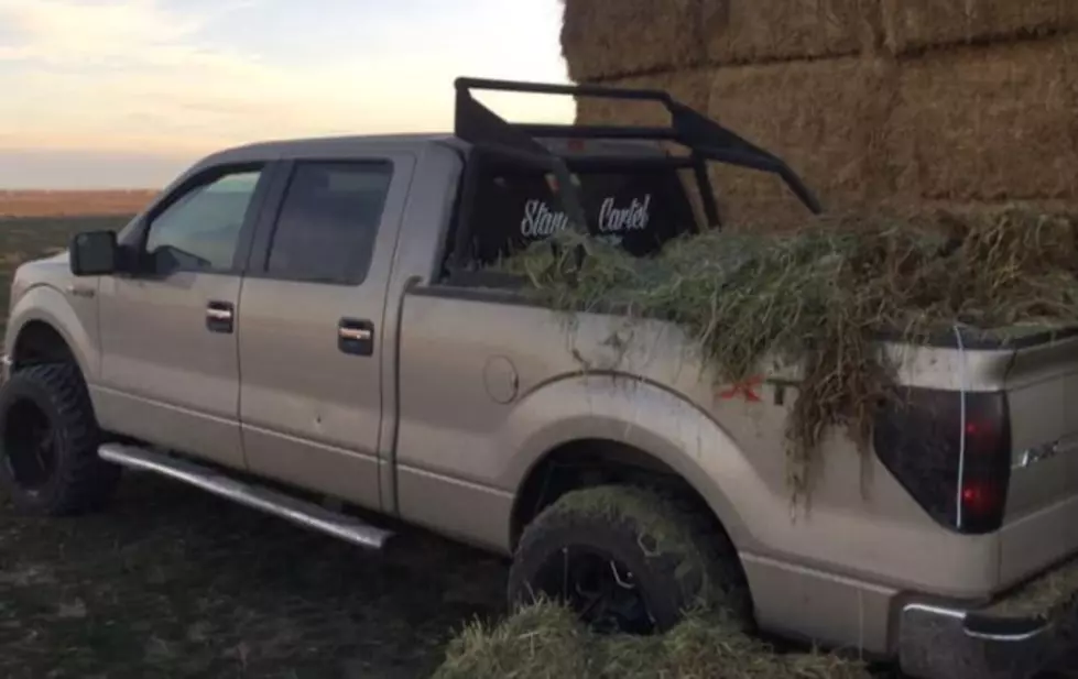 Hay Thief Trapped Under 1500 Lb. Bale, Flown to Hospital