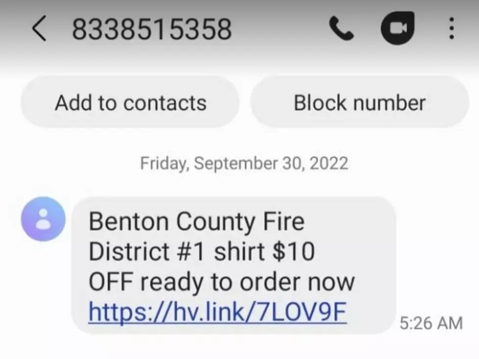 Did You Get this Text? Benton County Fire Says It’s a Scam!