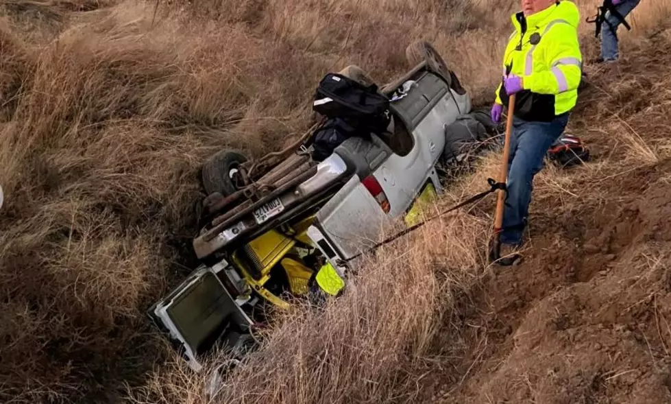 2 People Injured After Truck Rolls Down Hill near Ione,OR