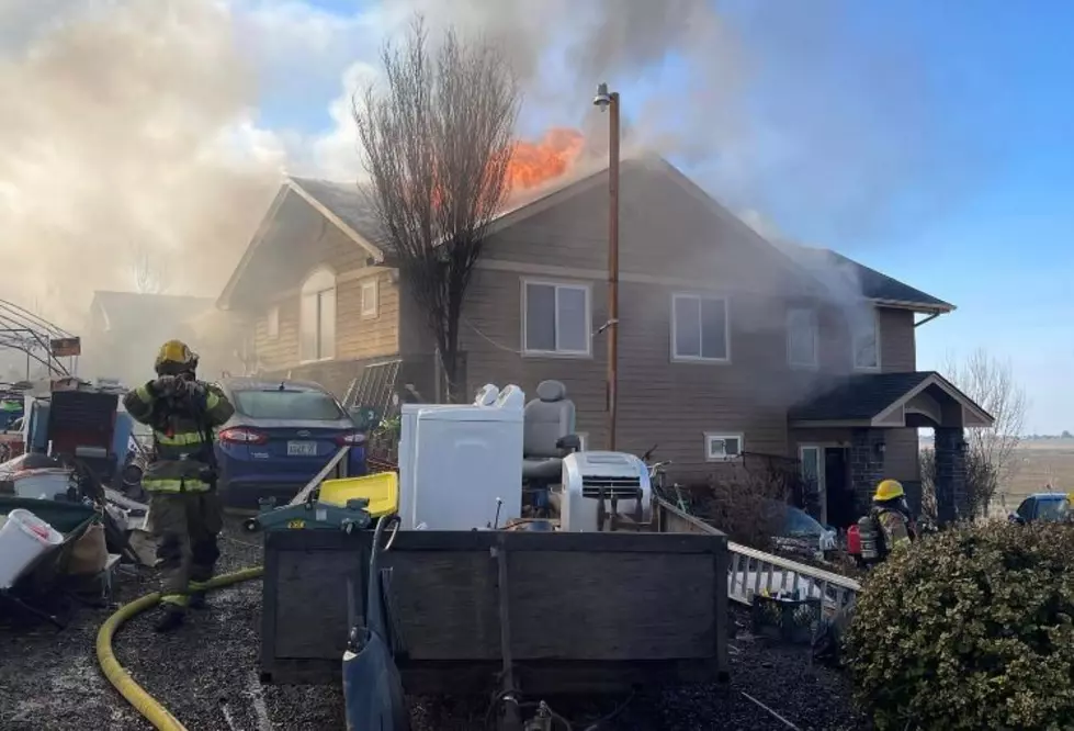 Fire Guts Home Northeast of Moses Lake