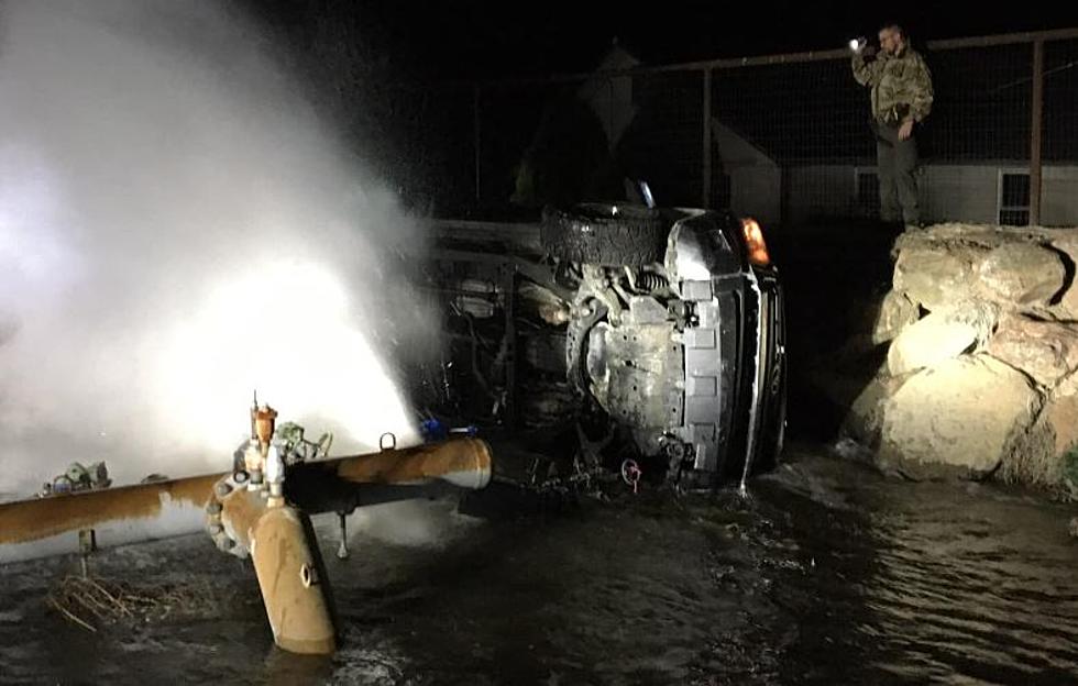 Drunk Driver Dumps Car Into Ditch Takes out Water Line near Prosser