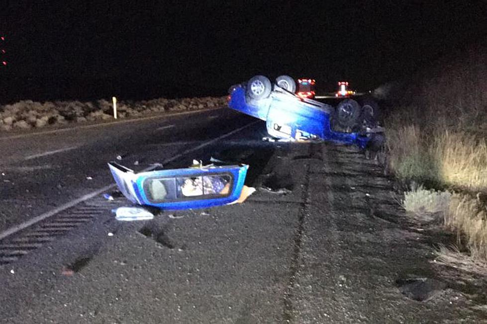 Driver Missing After Serious Rollover Crash on I-82 to Oregon