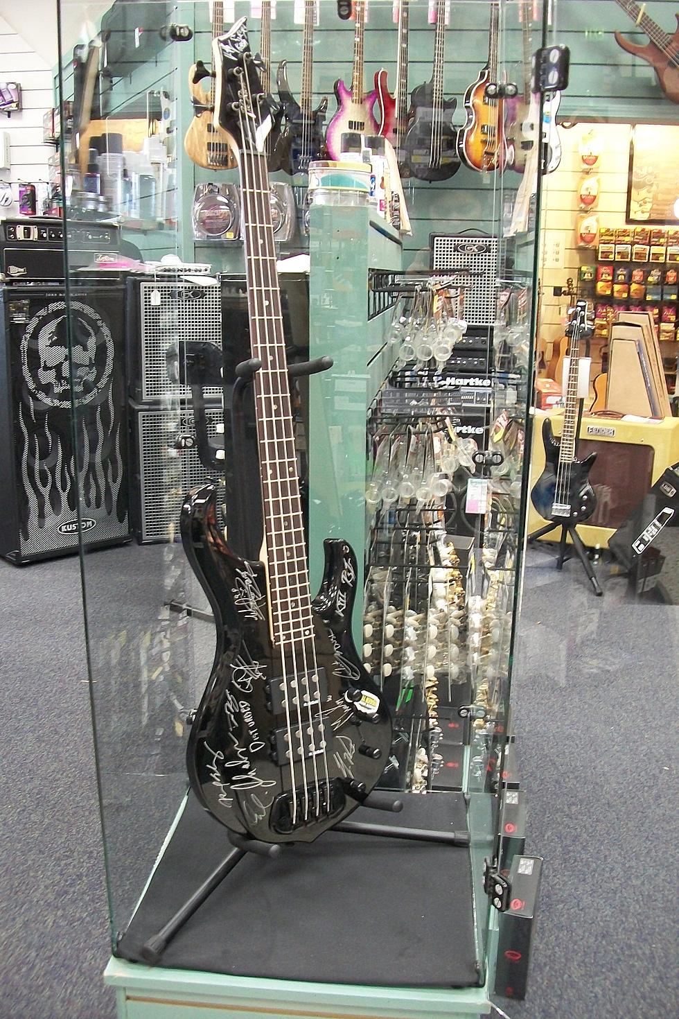 WIN! John Moyer Bass Guitar On Display at Ted Brown Music