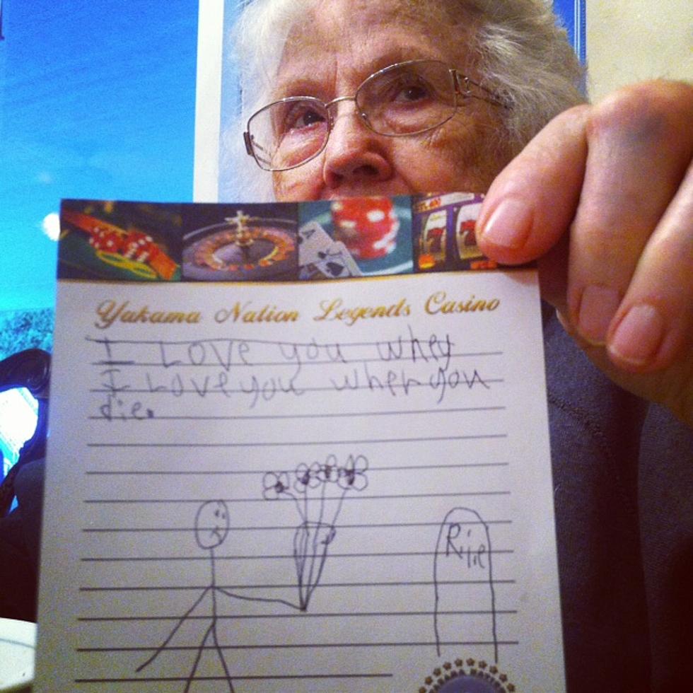 My Daughter’s Morbidly Heart-Felt Note To Great-Grandma