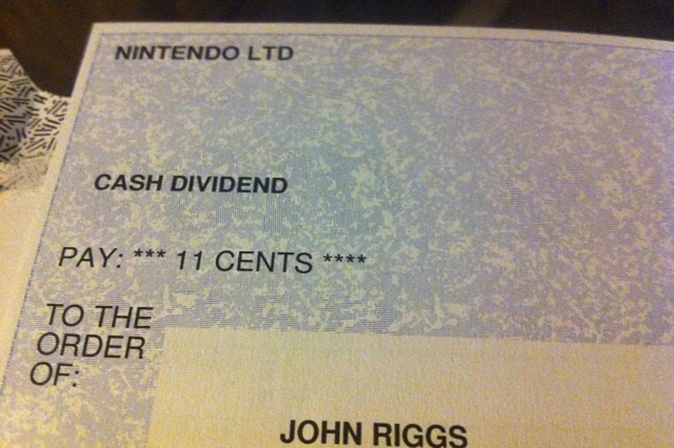 As a Stock Holder in Nintendo, I Just Received a Cash Dividend for Eleven Cents