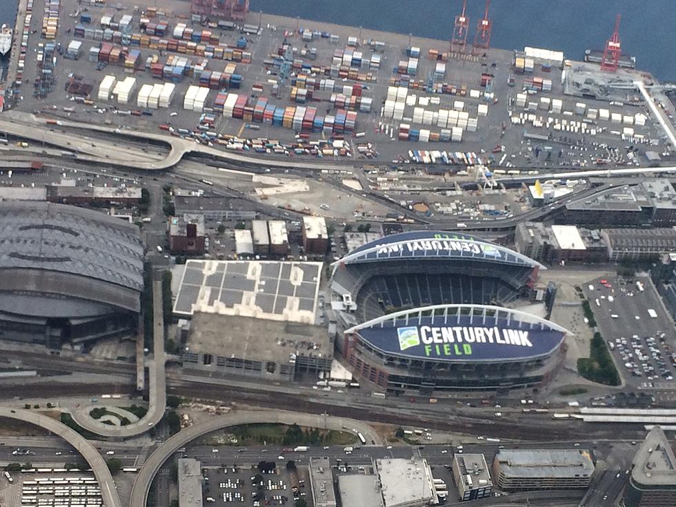 CenturyLink Field & Safeco Field From The Air