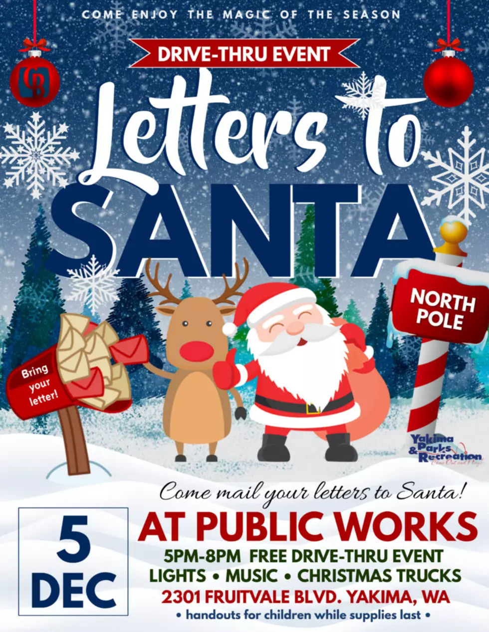 Drive-Thru ‘Letters to Santa’ Event in Yakima This Weekend