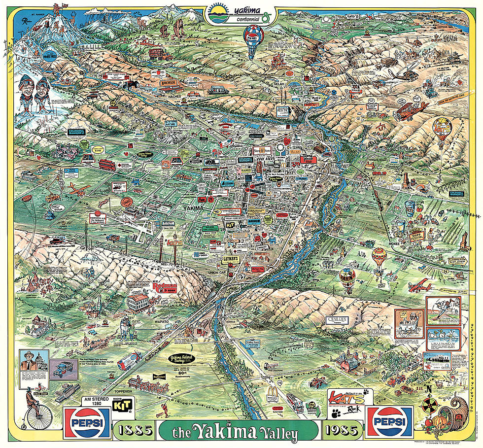 This Classic 1985 Map of Yakima is Available for Download