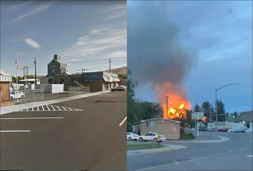 Prosser’s Huge Grain Mill Frightens The Night Sky Due To Fire