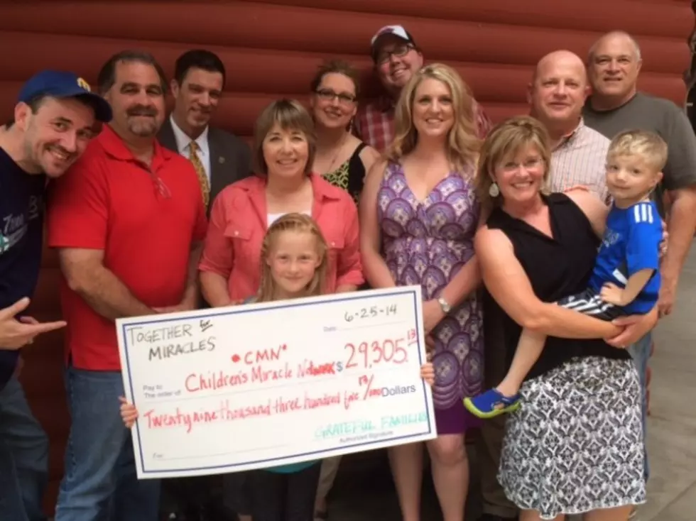 Presenting a Check for $29,305 to the Children&#8217;s Miracle Network [VIDEO]