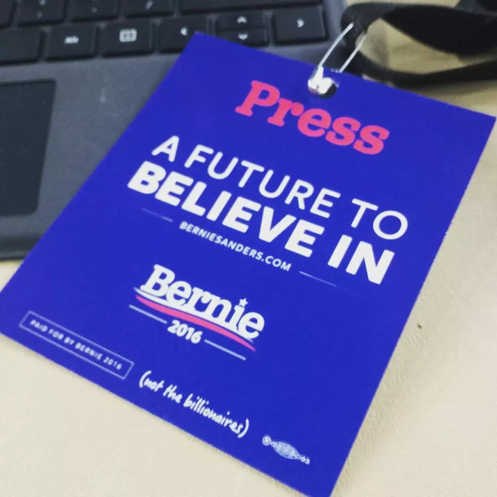 Bernie Rally Press Perks