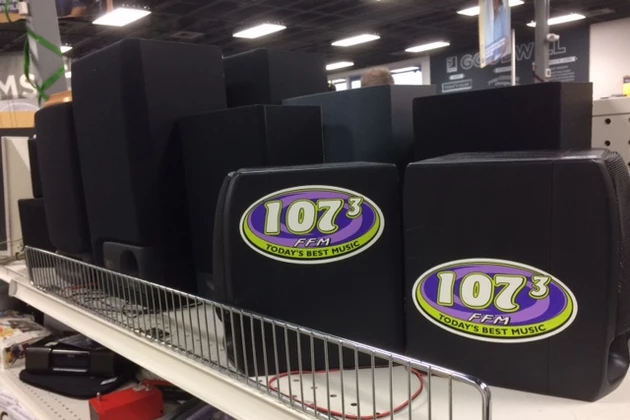 The Stuff you Find at Goodwill! Found a Stereo with Old &#8216;107.3 FFM&#8217; Stickers