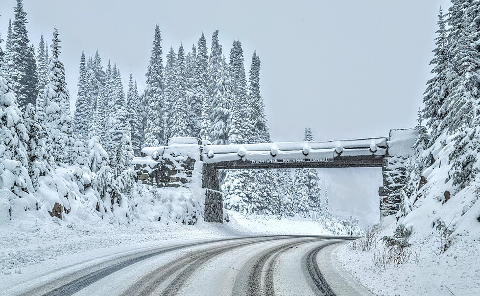 Are You Prepared for Snow? Chinook Pass Now Closed for the Season