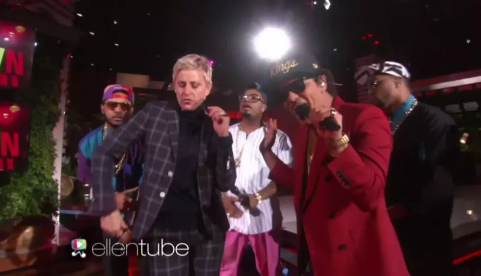 Bruno Mars Turned the Ellen Audience into an &#8216;Uptown Funk&#8217; Party! [VIDEO]