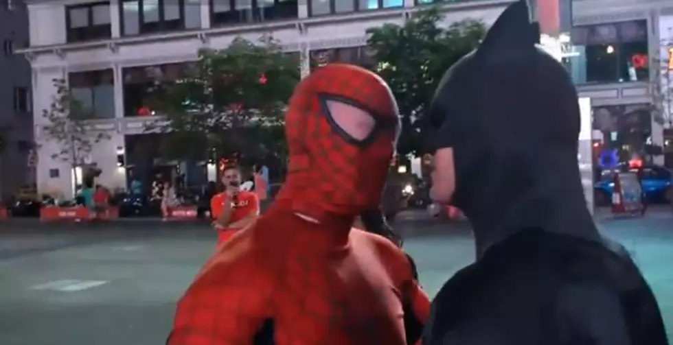 Watch an Epic Battle Between Batman and Spider-Man [VIDEO]