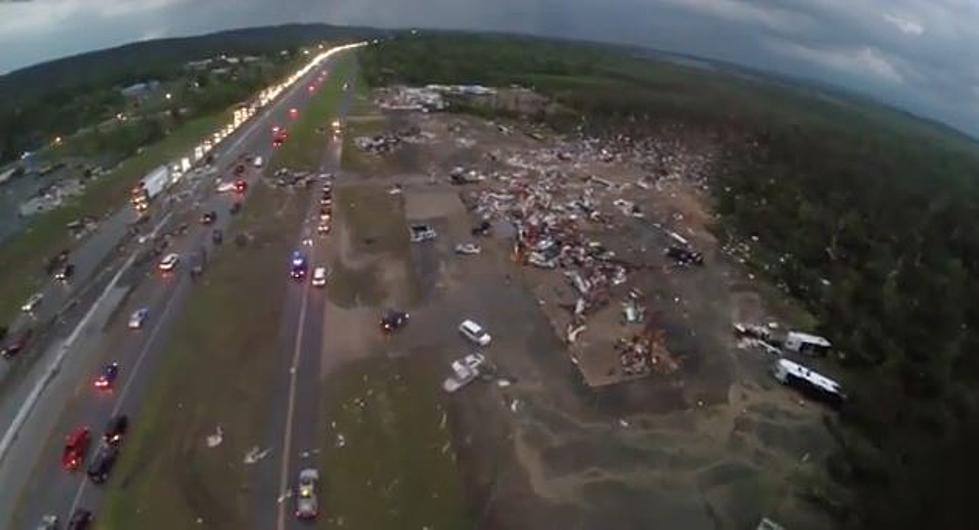 Mayflower, Arkansas Tornado Damage Captured by Aerial Drone