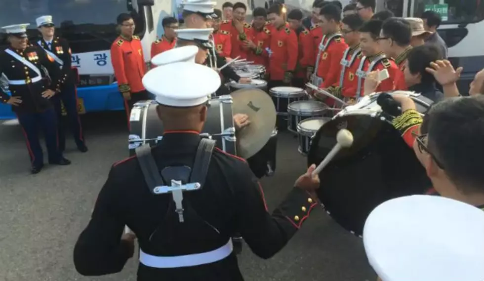 U.S. Marines Band vs Republic of Korea Band – Epic Drum Battle