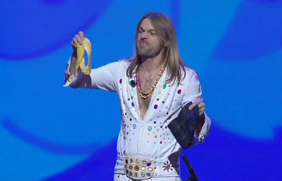 Swedish Comedian Performs Hilarious Magic Act With Banana