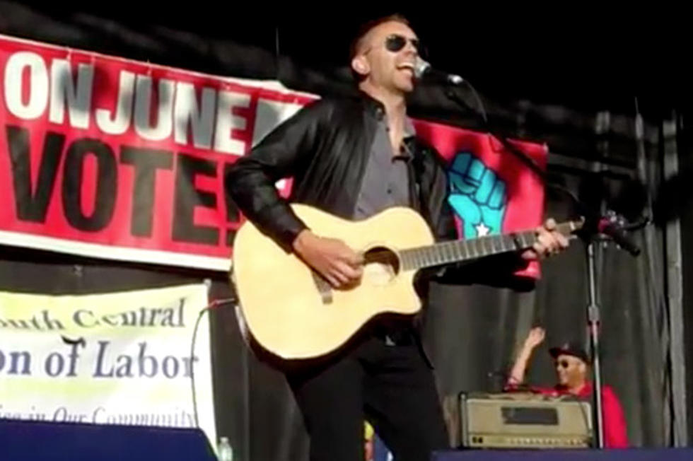 Rise Against’s Tim McIlrath Delivers Powerful Neil Young Cover ‘Ohio’ at Wisconsin ‘Get Out the Vote’ Rally