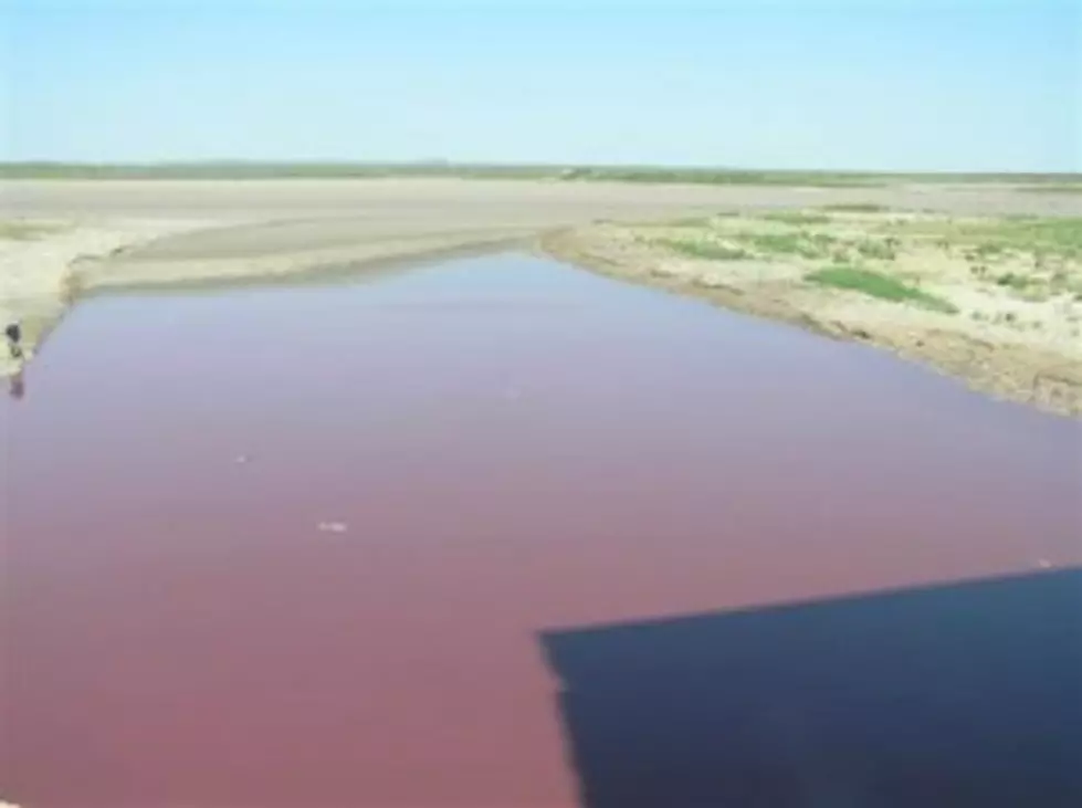 San Angelo Lake Turns Blood Red