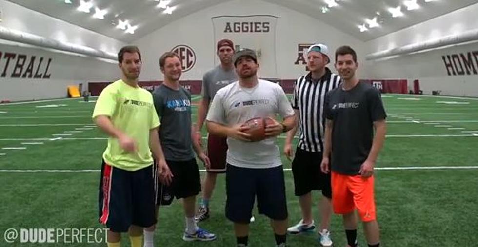 Dude Perfect Help Get Former Aggie Wide Reciever Travis Labhart Ready for the NFL Draft