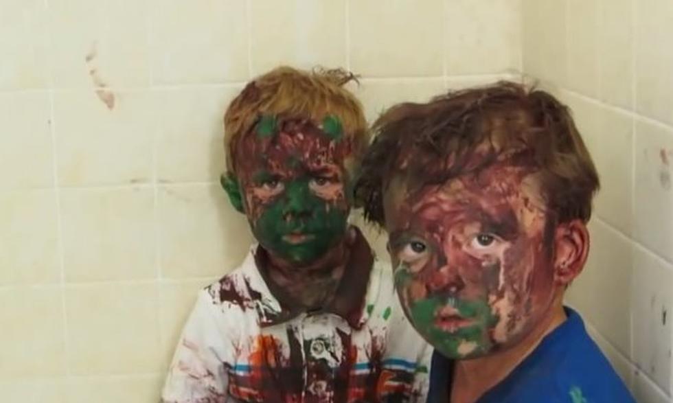 Dad Scolding Kids for Playing With Paint Struggles to Keep a Straight Face
