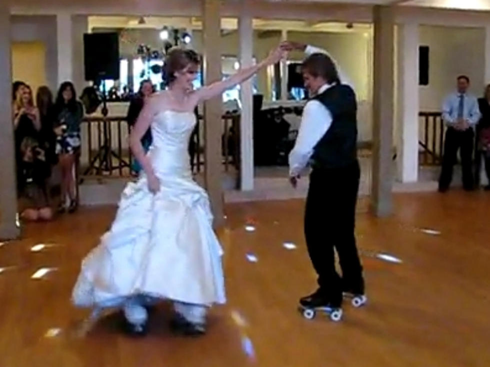 Father and Daughter Wow Crowd With Wedding Dance on Roller Skates [VIDEO]