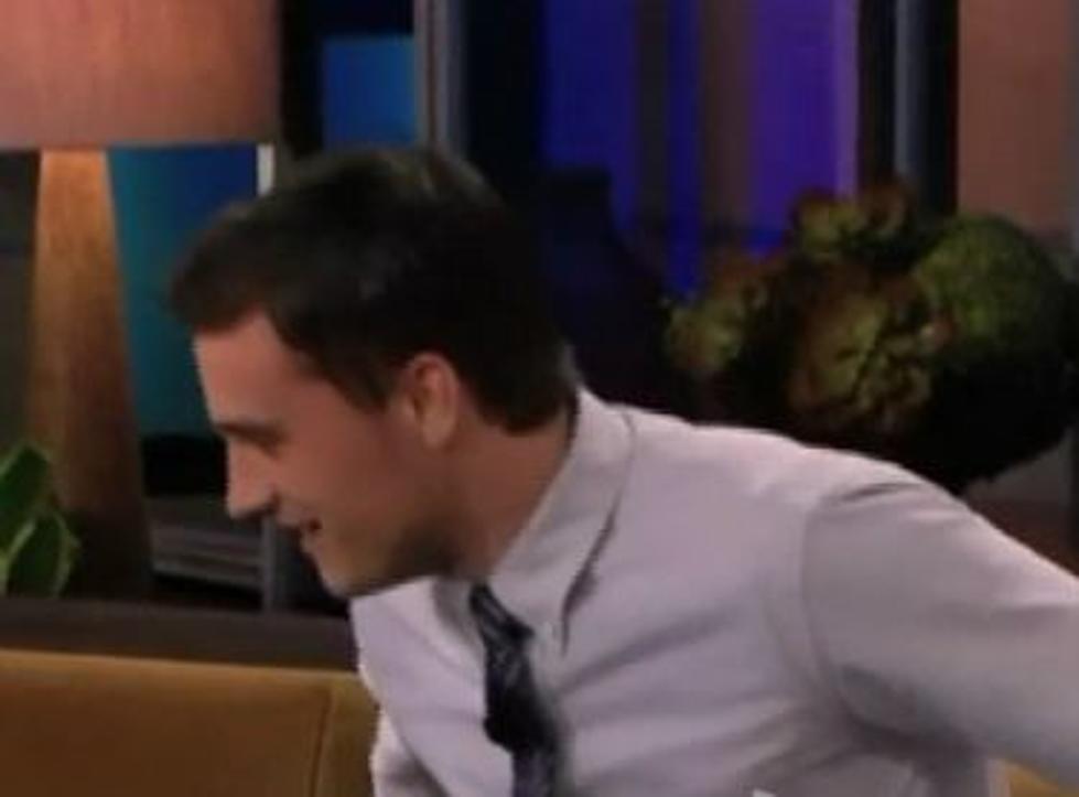 Leno Makes ‘Hunger Games’ Star Josh Hutcherson Relive His Opening Pitch Fail