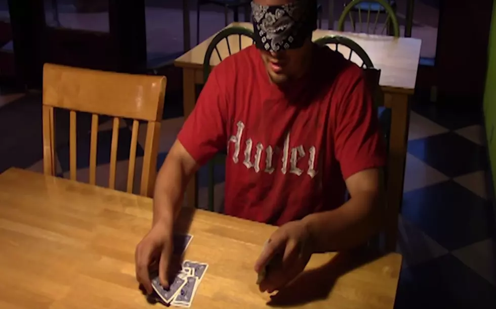 Monday Magic With Lazarus: Magician Finds Card Blinded Folded [VIDEO]