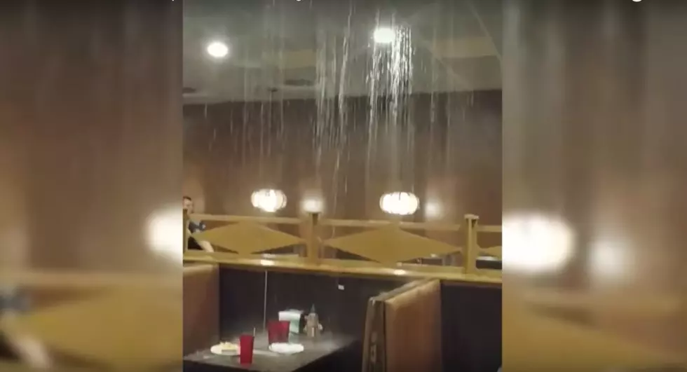 Storm Causes Water To Pour From Hibachi Supreme Buffet Ceiling [VIDEO]