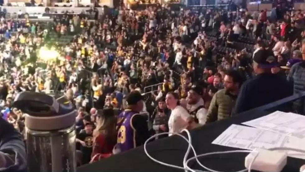 WATCH: Fist Fight Breaks Out In Denver During Nuggets vs Lakers Game