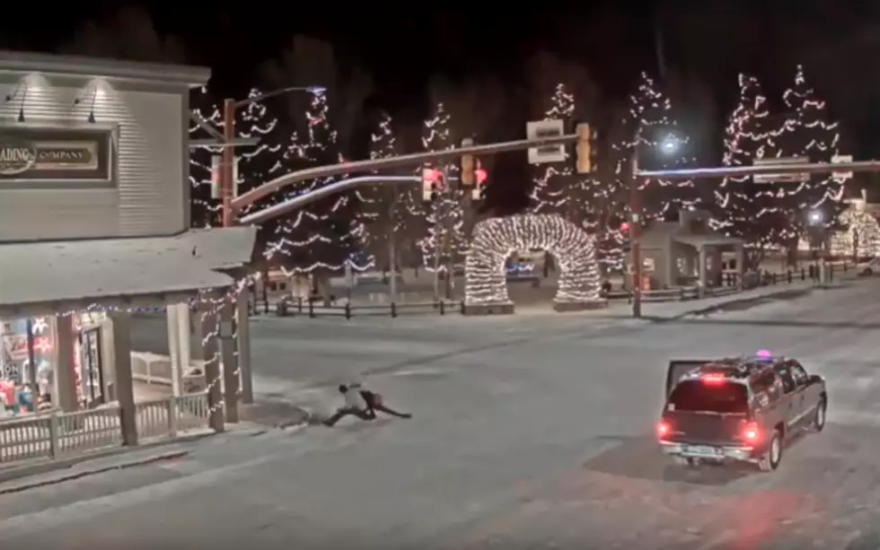 WATCH: Pedestrians Falling On Ice In Jackson Town Square