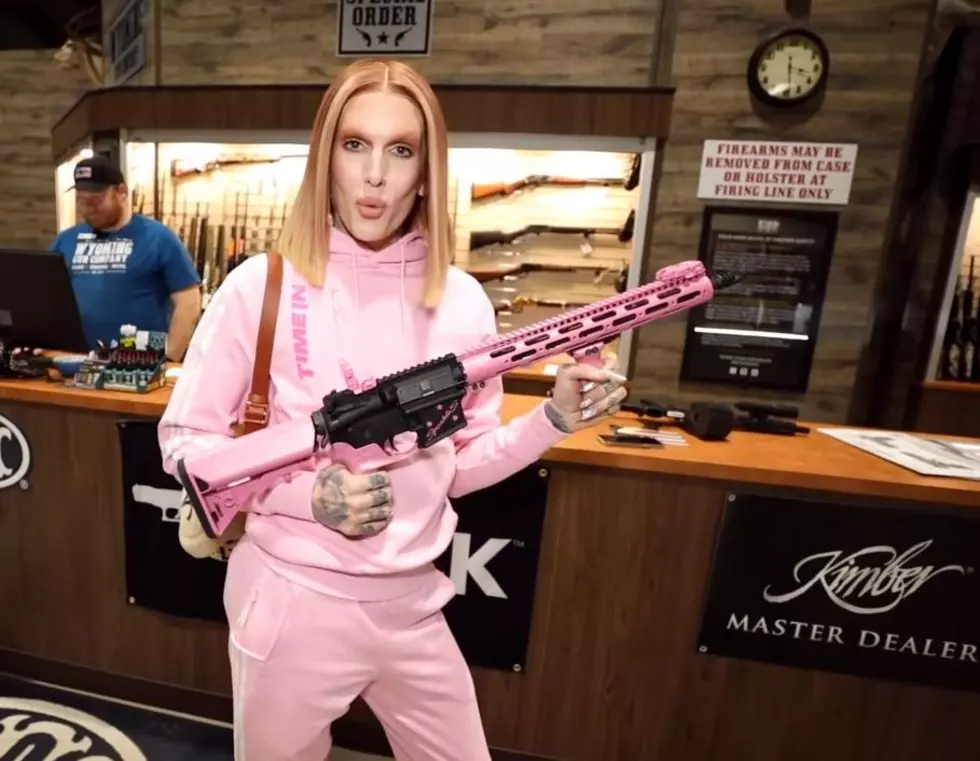 Jeffree Star Shows Off New Pink AR-15 At Wyoming Gun Company